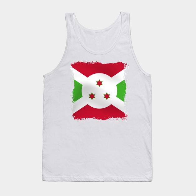 Burundi flag Tank Top by SASTRAVILA